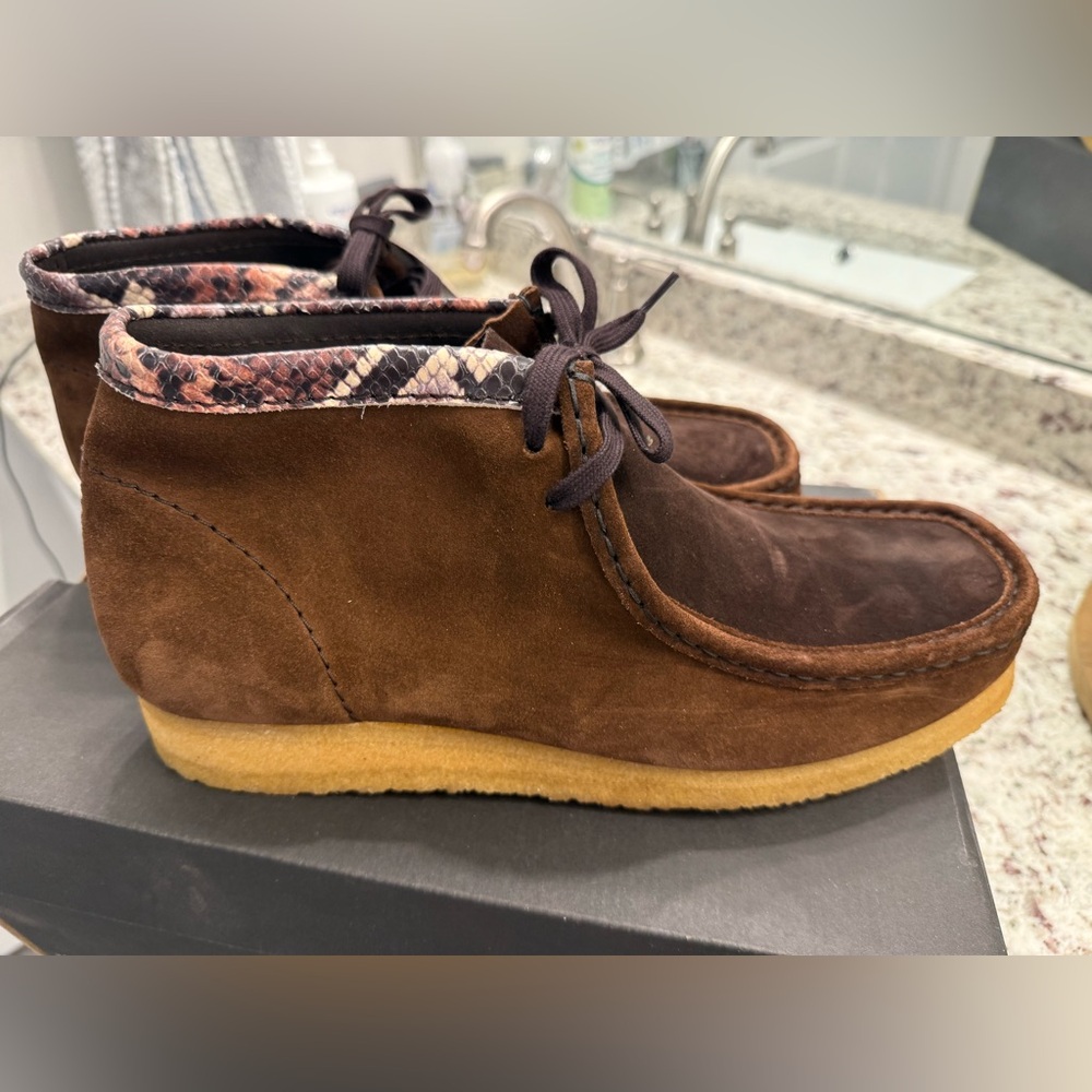 Clarks Originals Dark Brown Suede Footwear